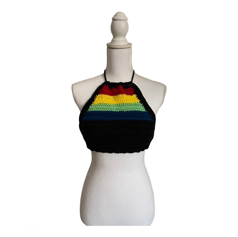 👠Beautiful Crochet Halter Top💄